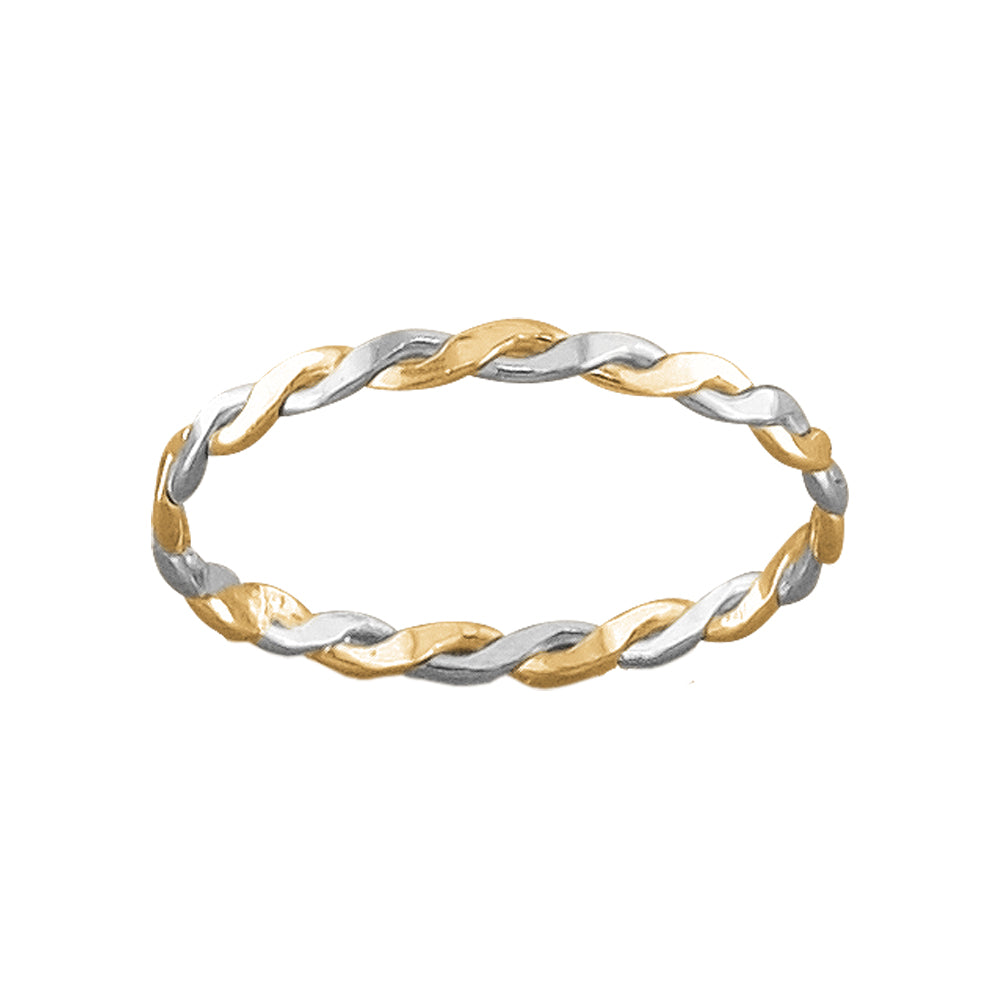 Braid - Two Tone Toe Ring - TR04 MX