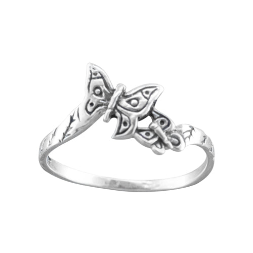 Butterflies - Sterling Silver Toe Ring - TR17 SS
