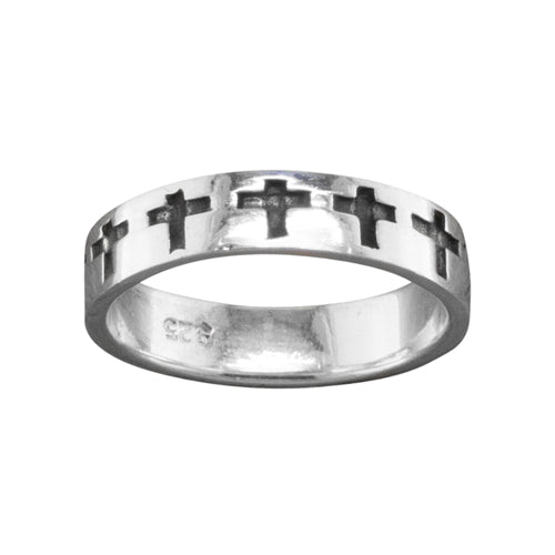 Cross - Sterling Silver Toe Ring - TR23 SS