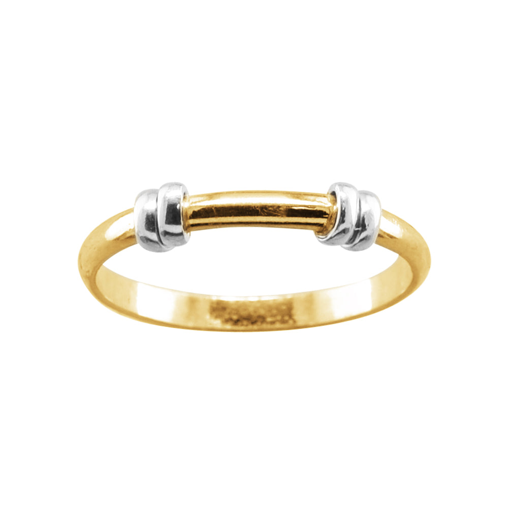 Double Wrap - Two Tone Toe Ring - TR28 GF/MX