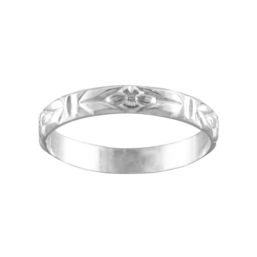 Fluer de Lei - Sterling Silver Toe Ring - TR13 SS
