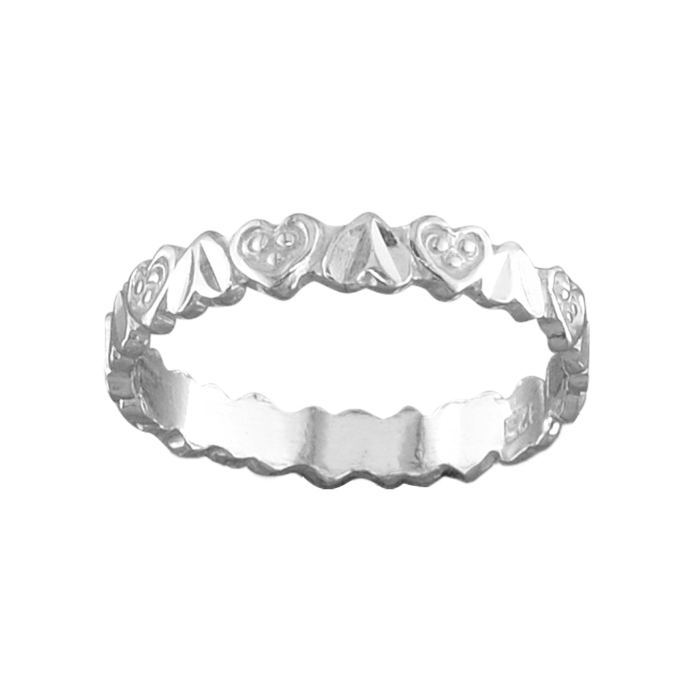 Heart Lei - Sterling Silver Toe Ring - TR57 SS
