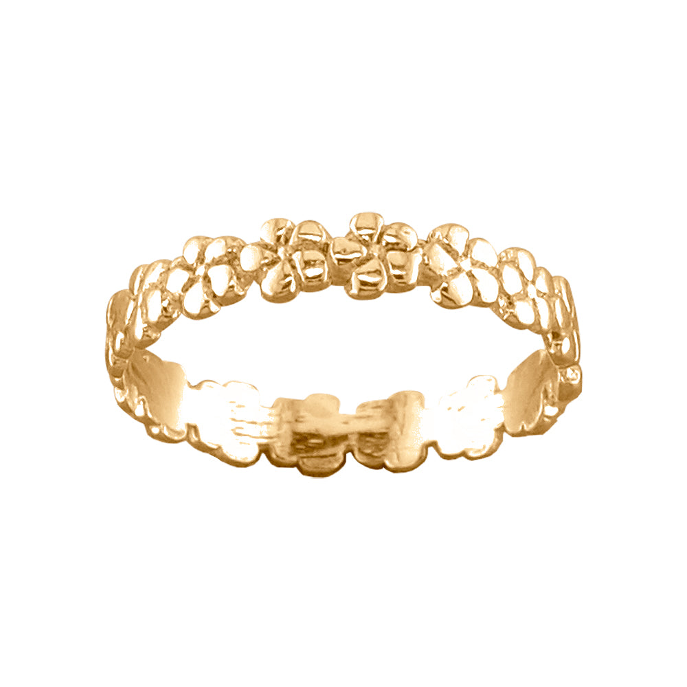 Plumeria - Gold Vermeil Toe Ring - TR47 GV