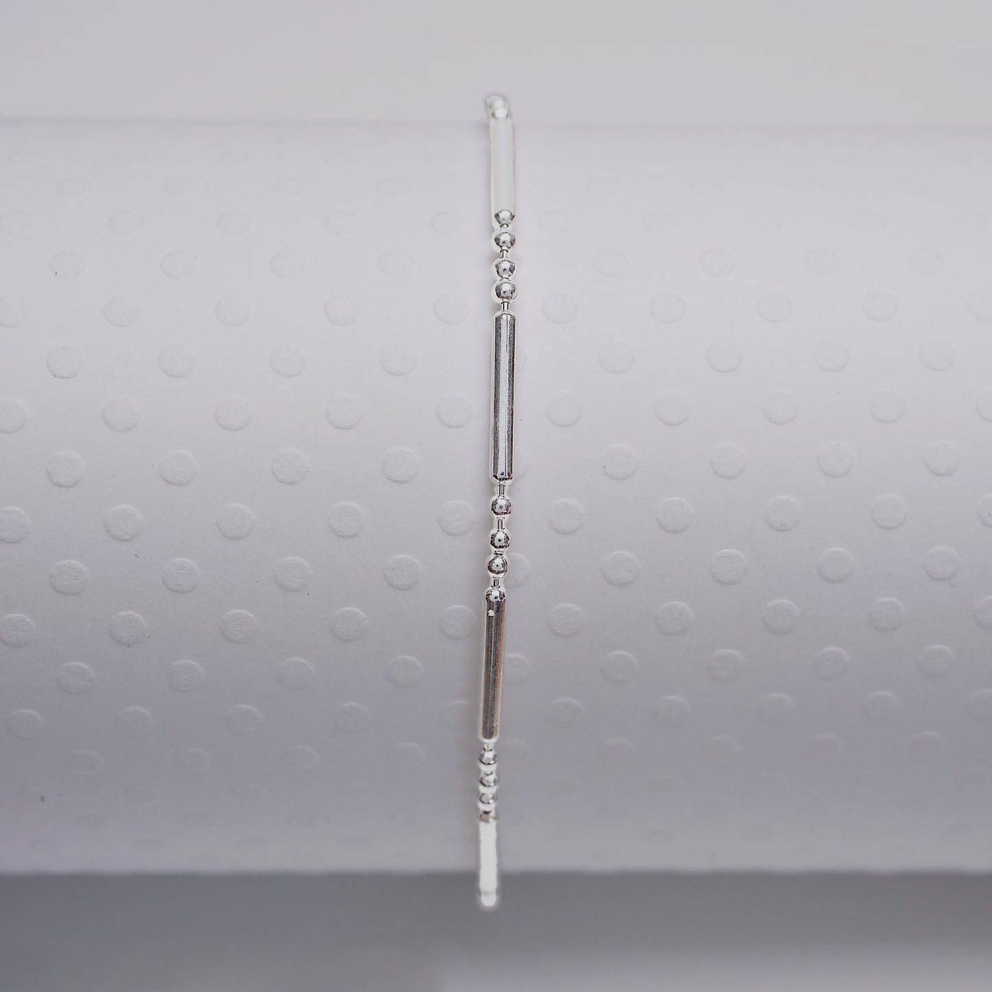 Dot Dash - Sterling Silver Anklet - ANK05 SS