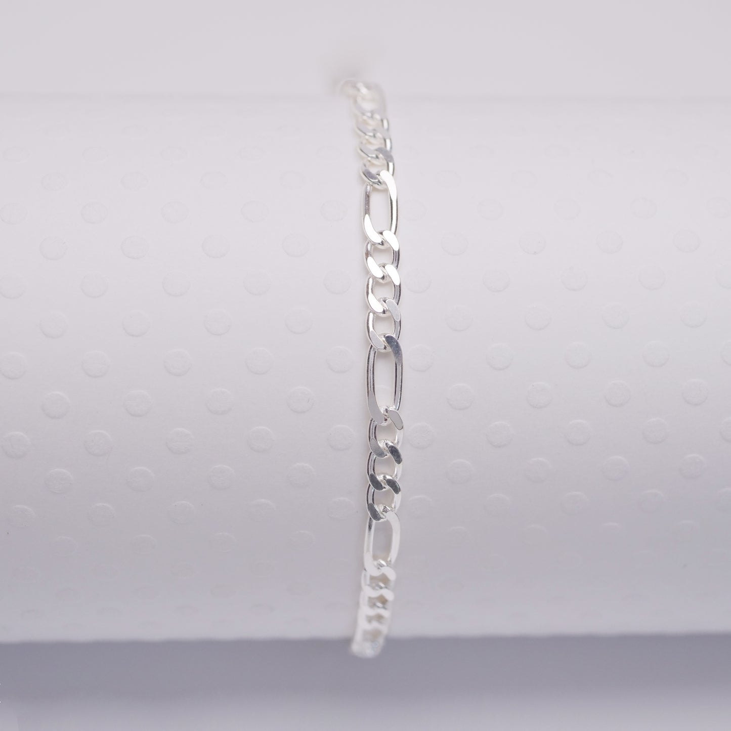 Figaro - Sterling Silver Anklet - ANK09 SS