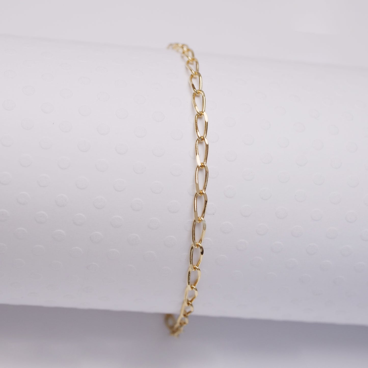 Oval Link - Gold Vermeil Anklet - ANK22 GV