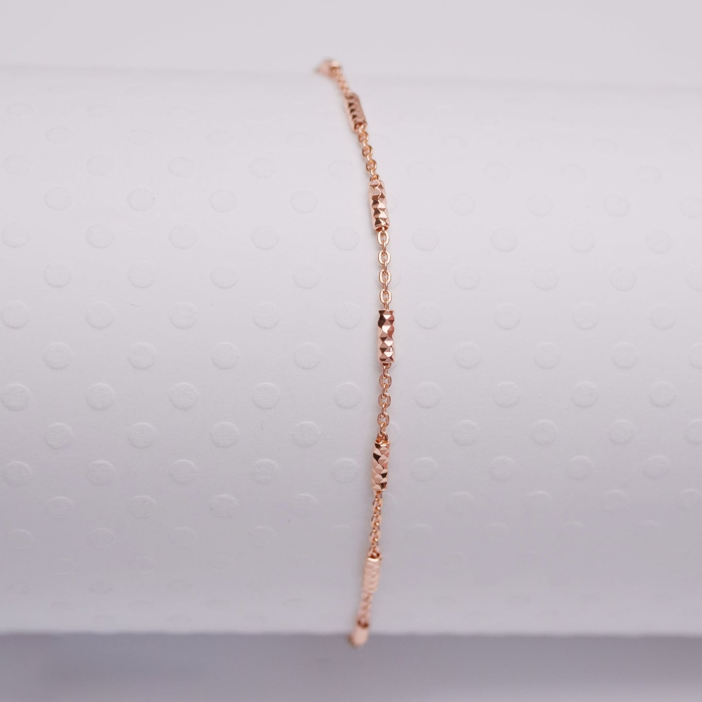 Sparkle - Rose Gold Vermeil Anklet - ANK08 RG