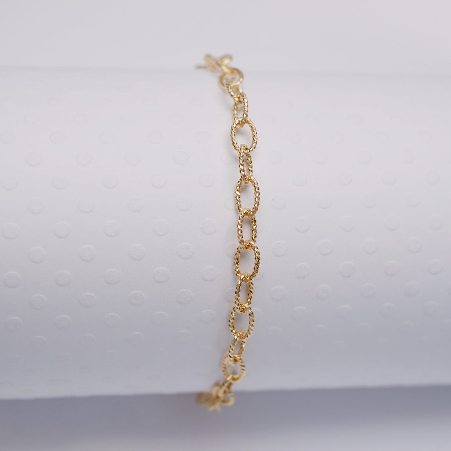 Rolo - Gold Vermeil Anklet - ANK16 GV