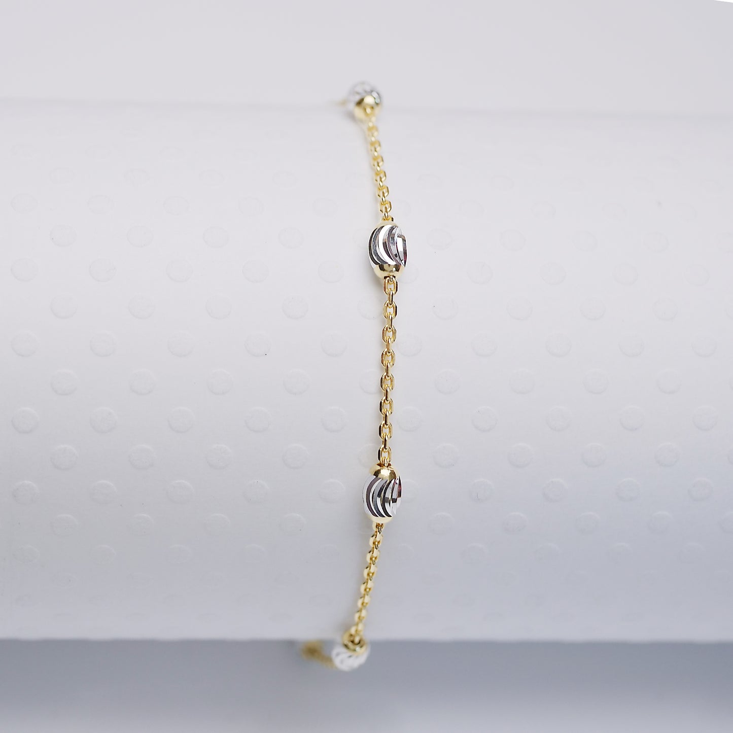 Sparkle Satellite - Two Tone Anklet - ANK25 MX