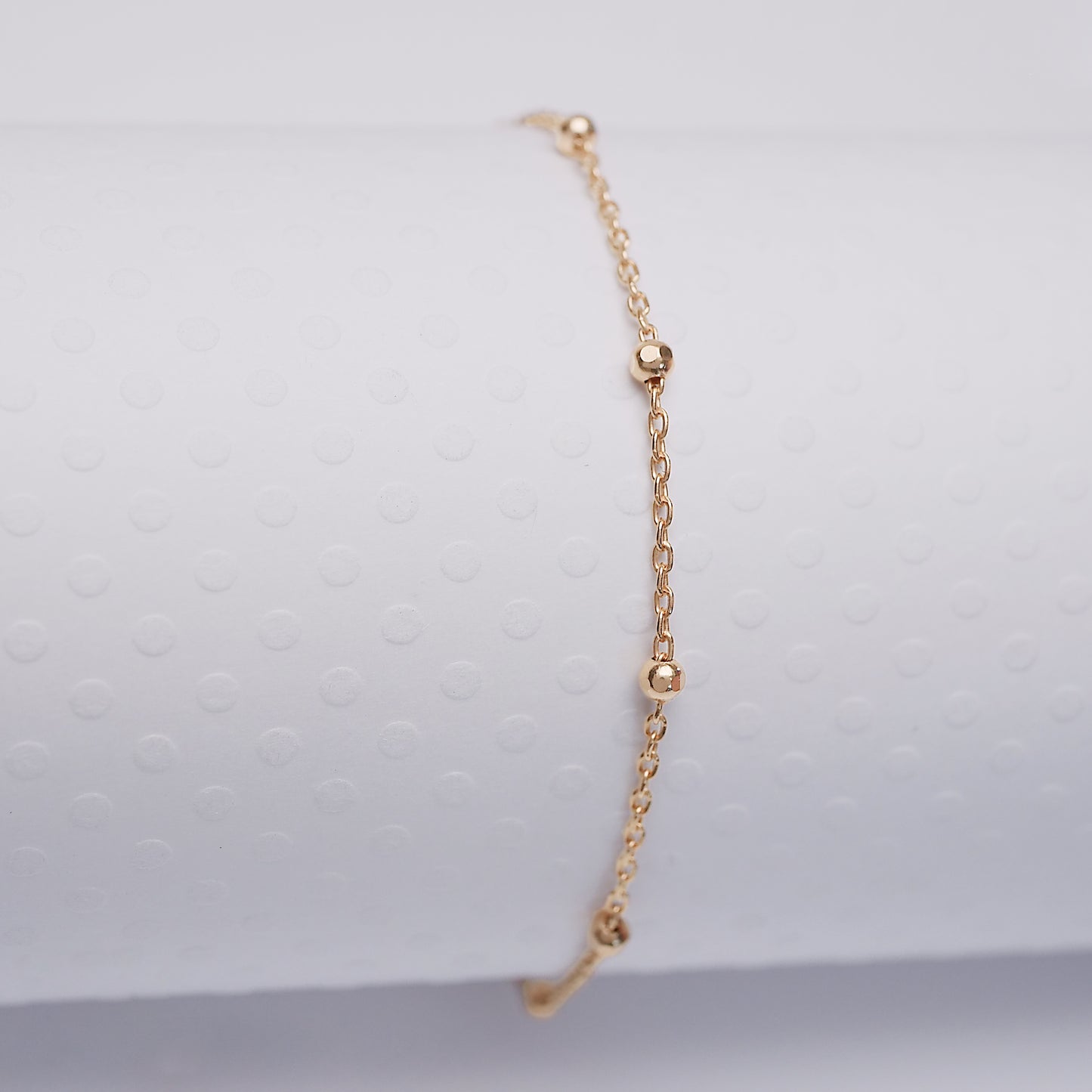 Cable Satellite - Gold Vermeil Anklet - ANK14 GV