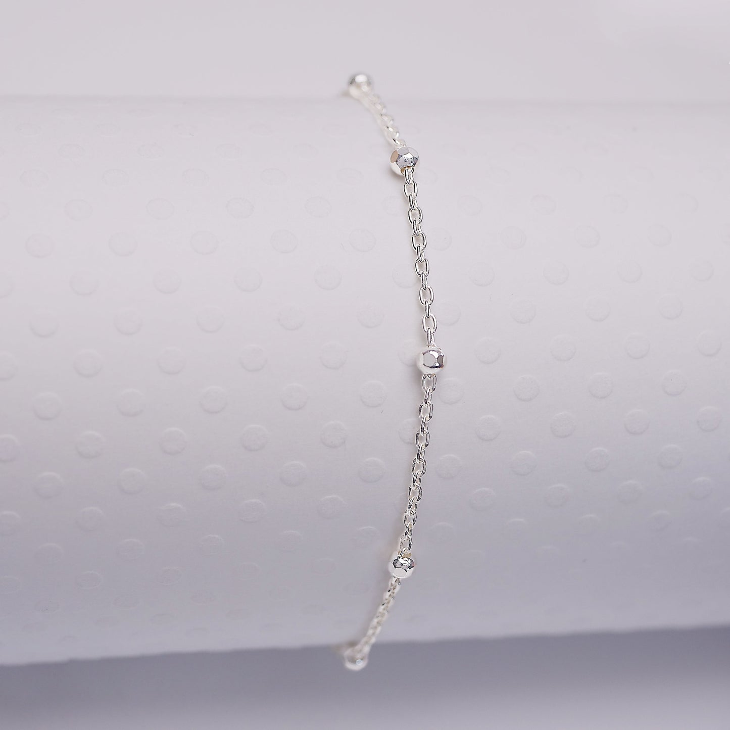 Cable Satellite - Sterling Silver Anklet - ANK14 SS