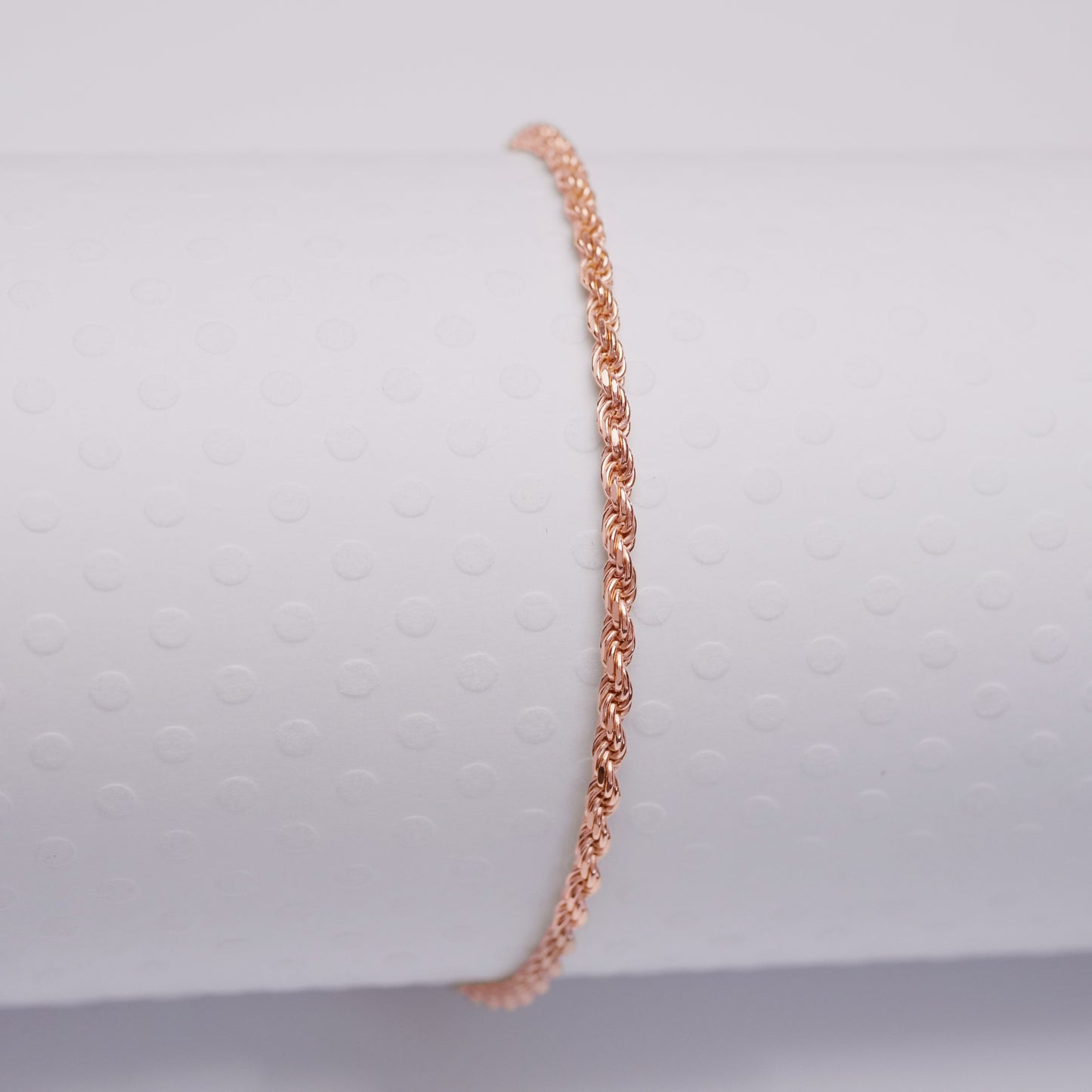 Rope - Rose Gold Vermeil Anklet - ANK11 RG