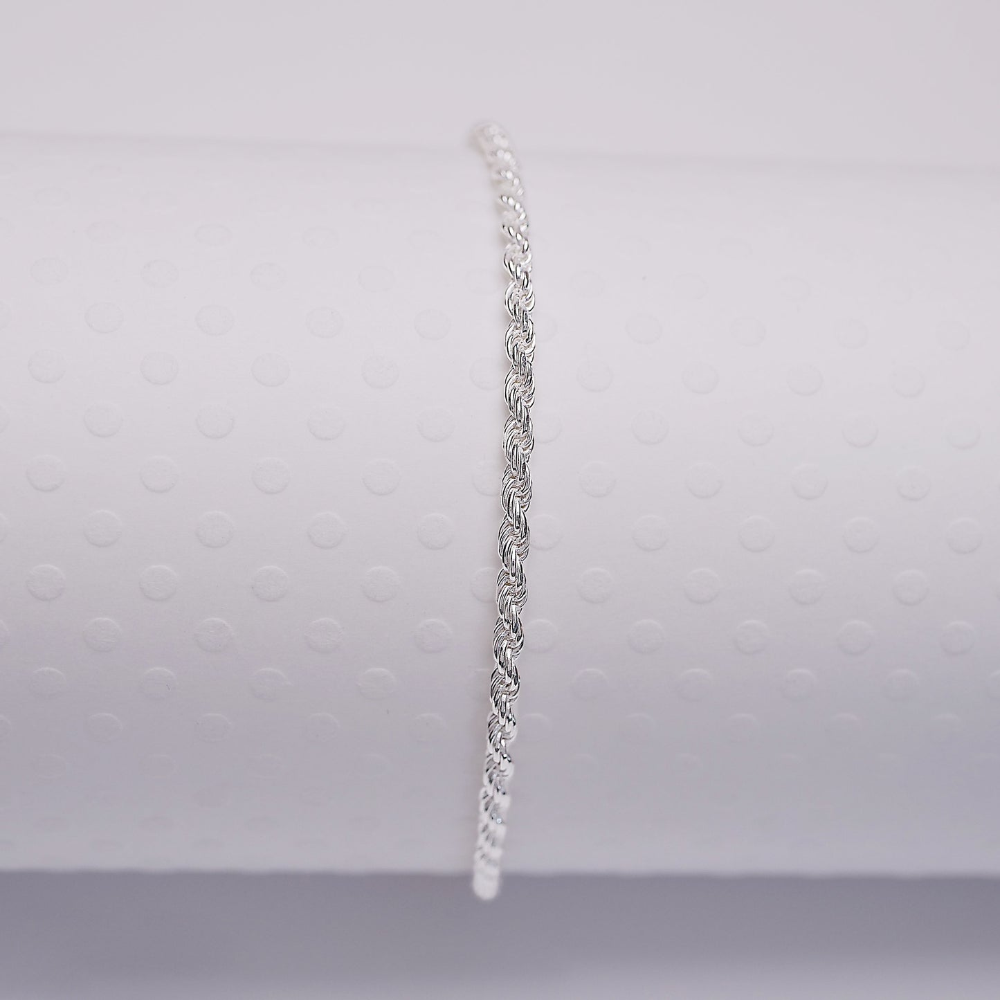 Rope -Sterling Silver Anklet - ANK11 SS