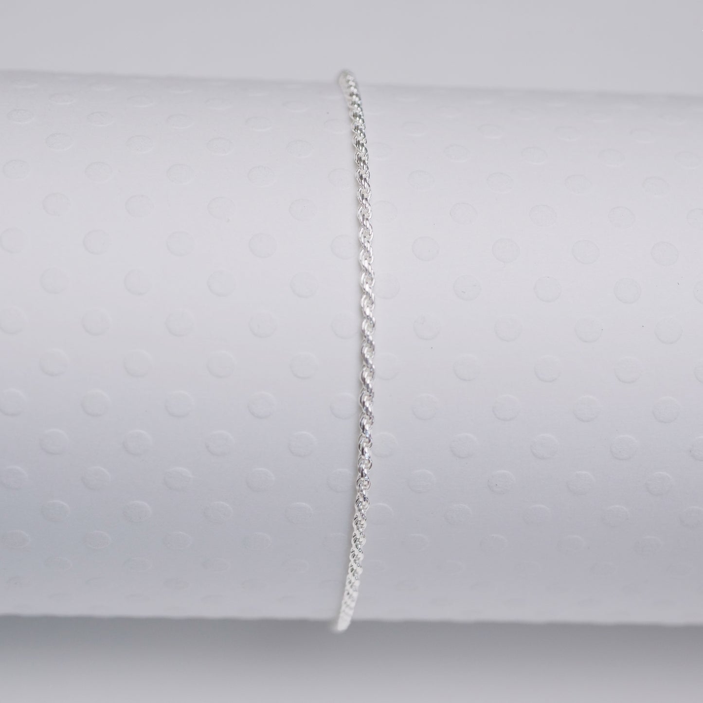 Thin Rope - Sterling Silver Anklet - ANK04 SS