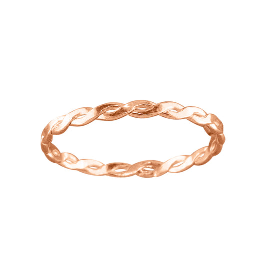 Braid - Rose Gold Filled Toe Ring - TR04 RG