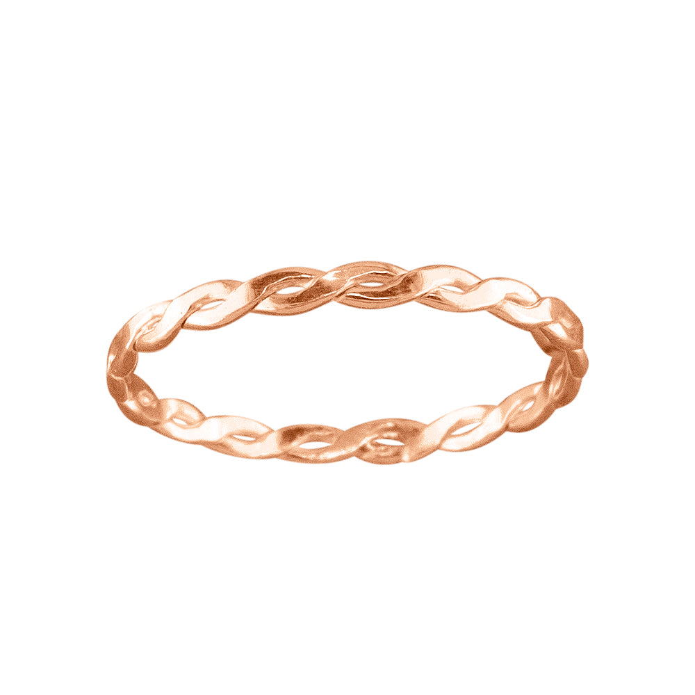 Braid - Rose Gold Filled Thumb Ring - TH04 RG