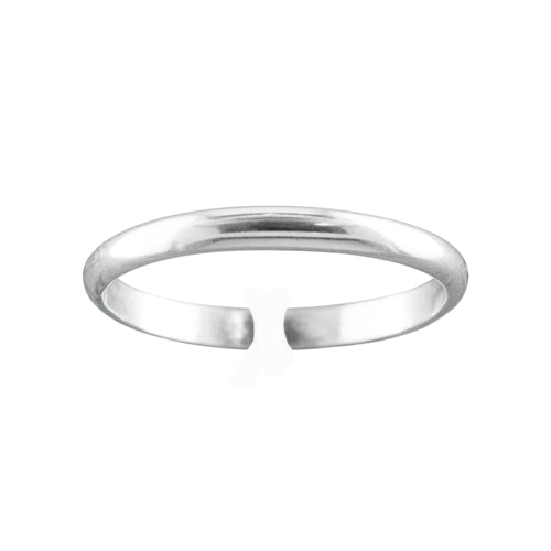 Classic 2mm - Sterling Silver Adjustable Toe Ring - TRA30 SS
