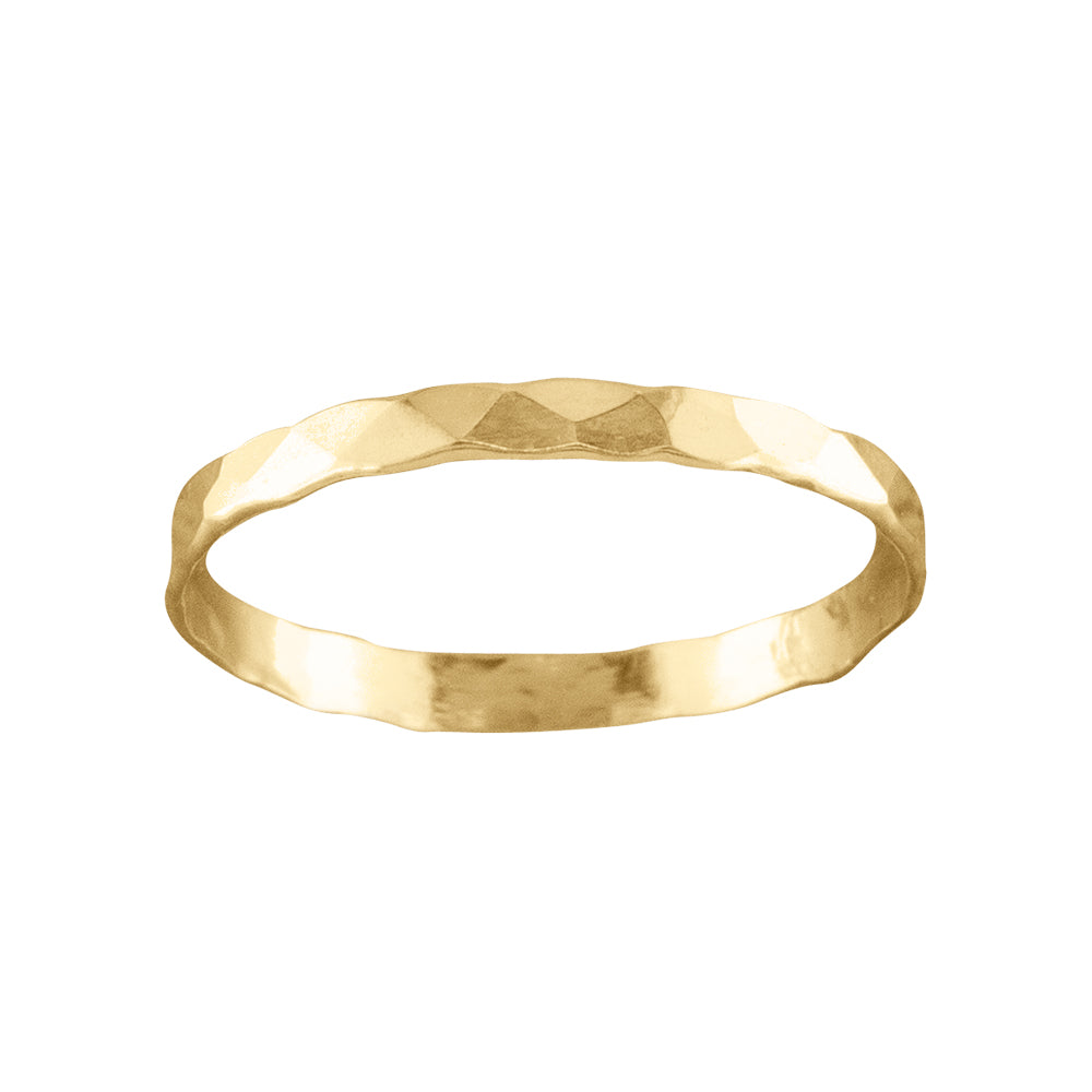 Classic Hammered - Gold Filled Toe Ring - TR01-H GF