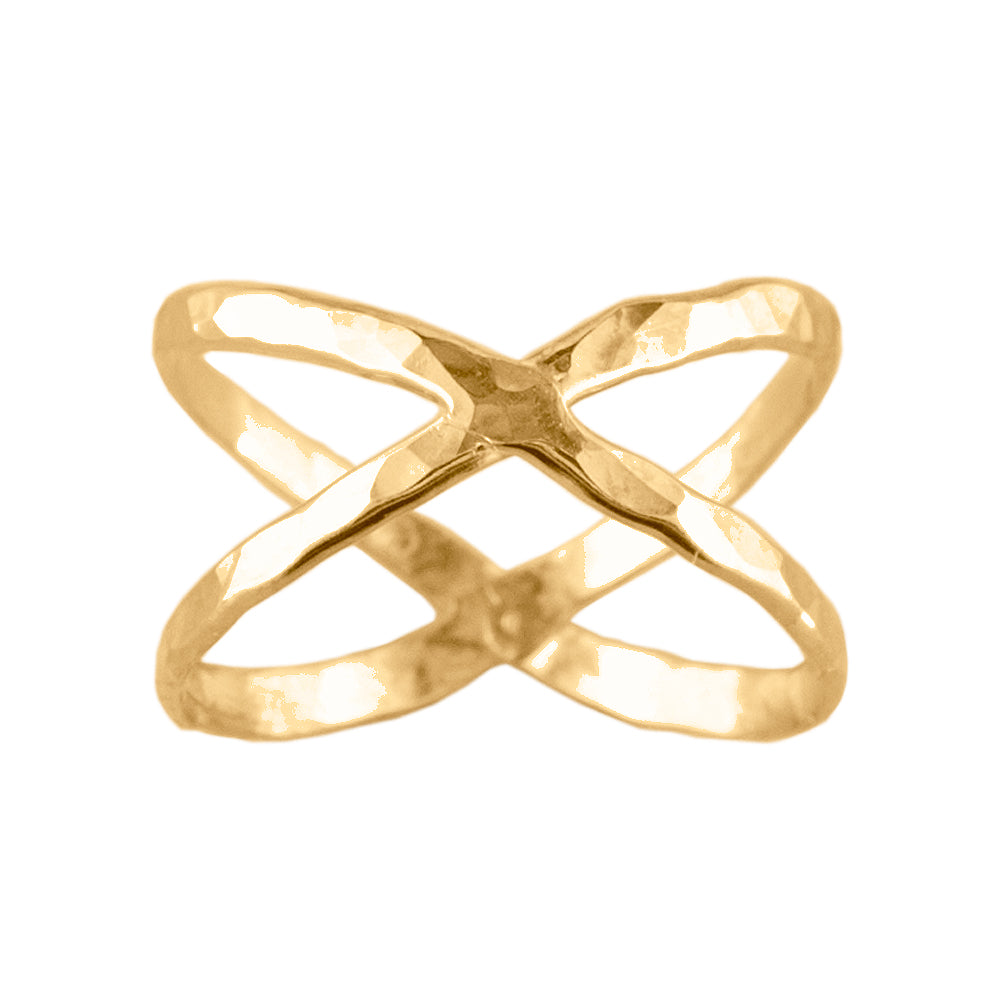 Criss Cross - Gold Filled Toe Ring - TR33 GF