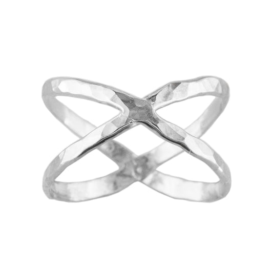 Criss Cross - Sterling Silver Toe Ring - TR33 SS