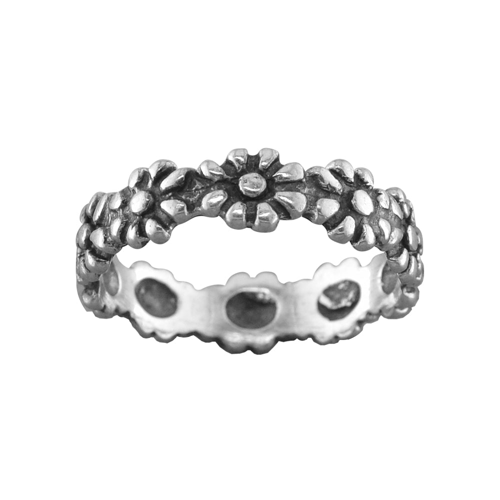 Daisy - Sterling Silver Thumb Ring - TH37 SS