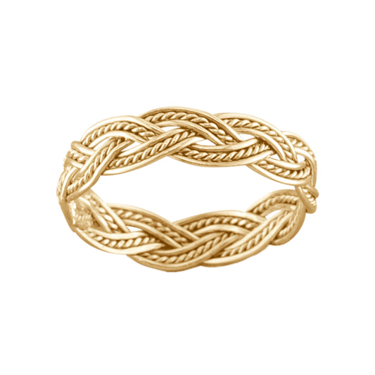 Fancy Weave - Gold Vermeil Toe Ring - TR56 GV