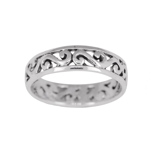 Florentine - Sterling Silver Thumb Ring - TH44 SS