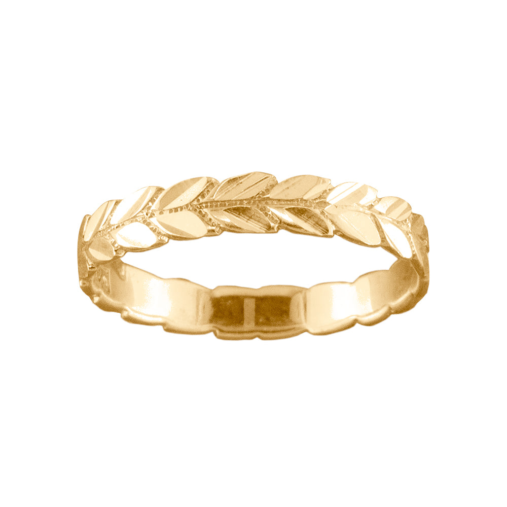 Maile Leaf - Gold Vermeil Toe Ring - TR15 GV