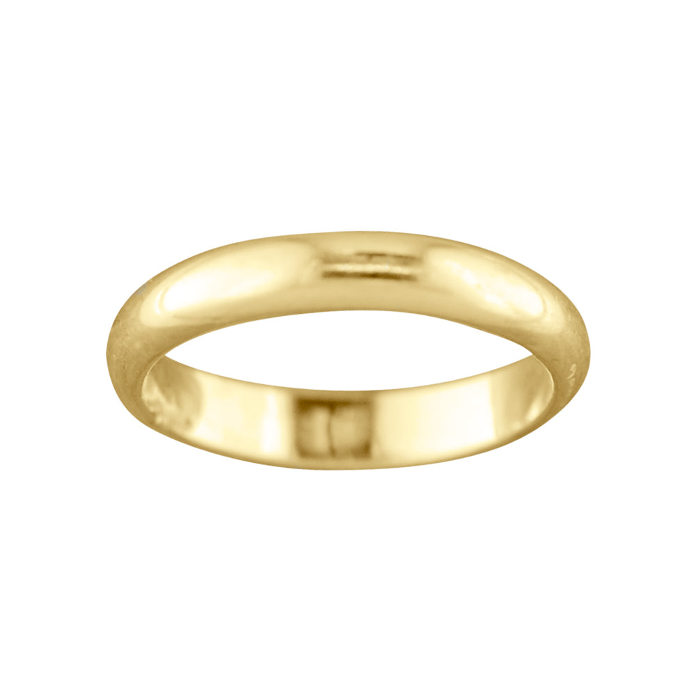 3mm Gold Filled Rounded Flat Ring