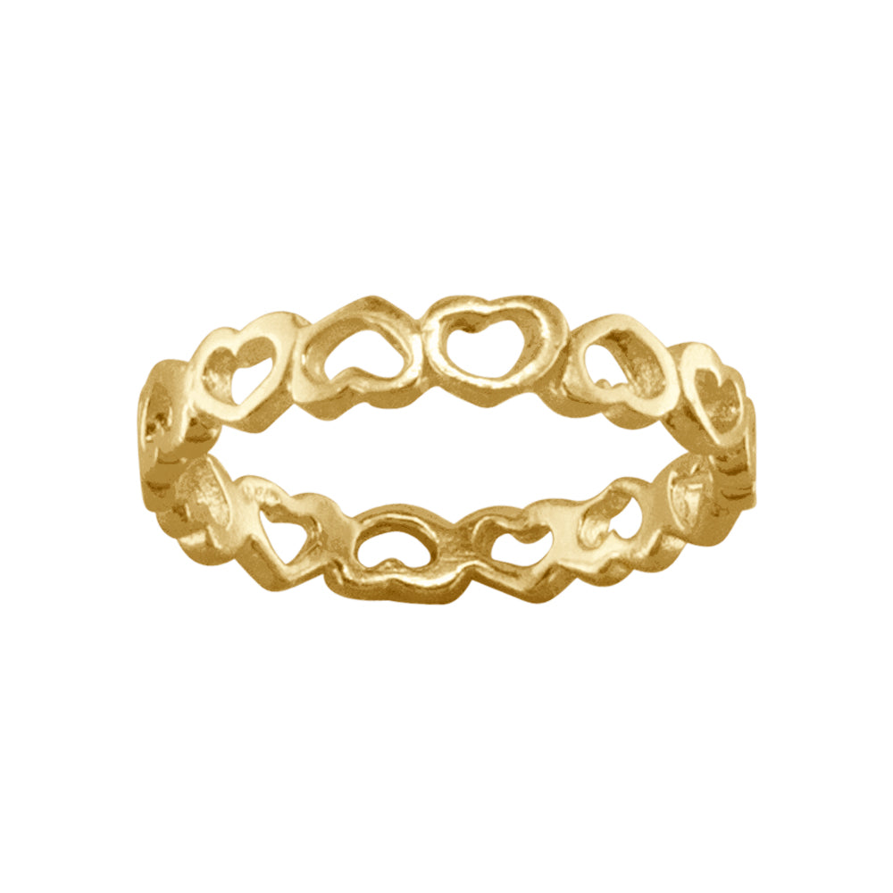 Sweethearts - Gold Vermeil Toe Ring - TR07 GV