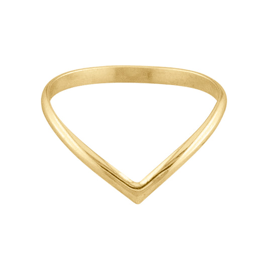The V - Gold Filled Thumb Ring - TH14 GF