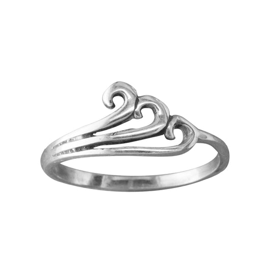 The Wave - Sterling Silver Toe Ring - TR18 SS