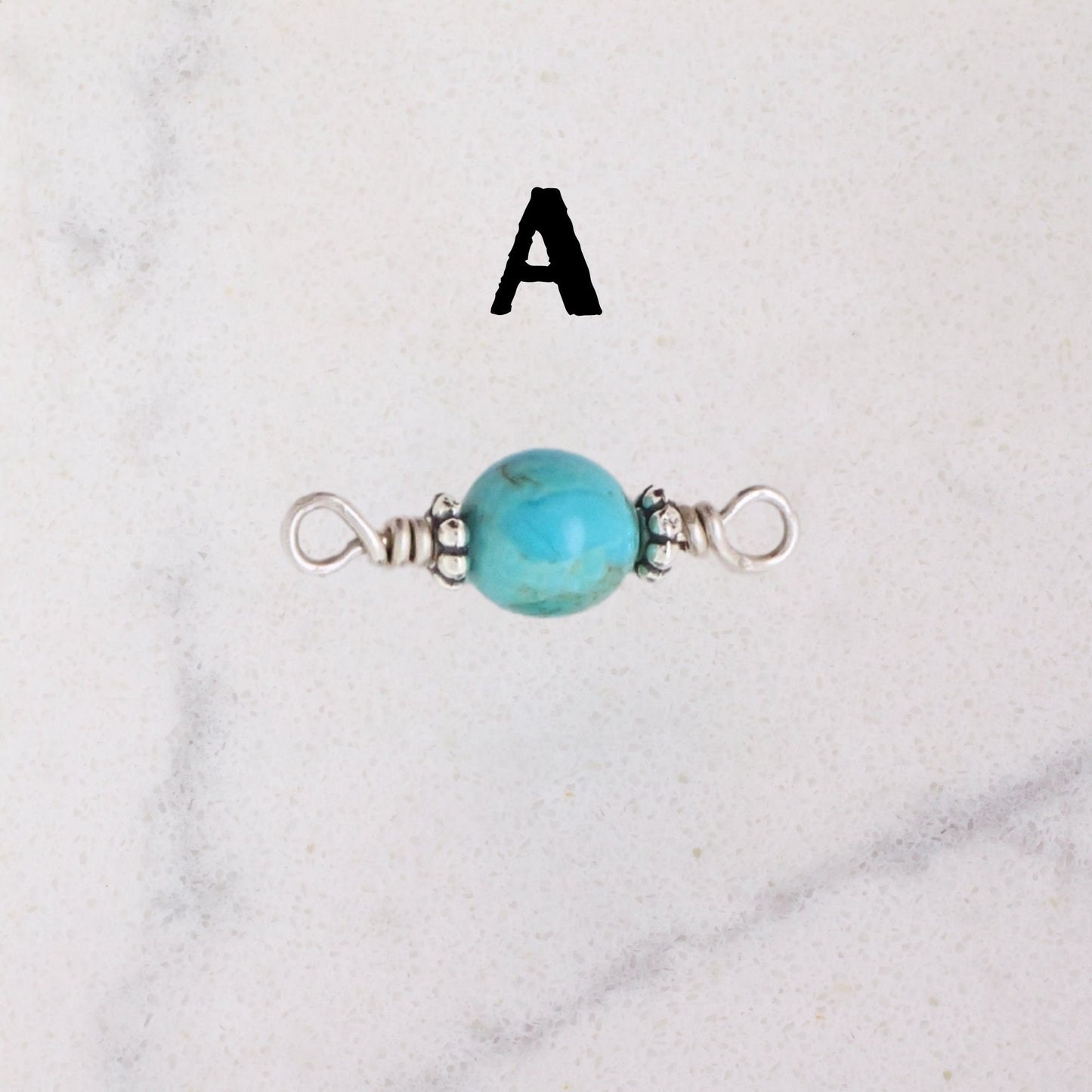 Kingman Mine Turquoise - Permanent Jewelry Connector Charms