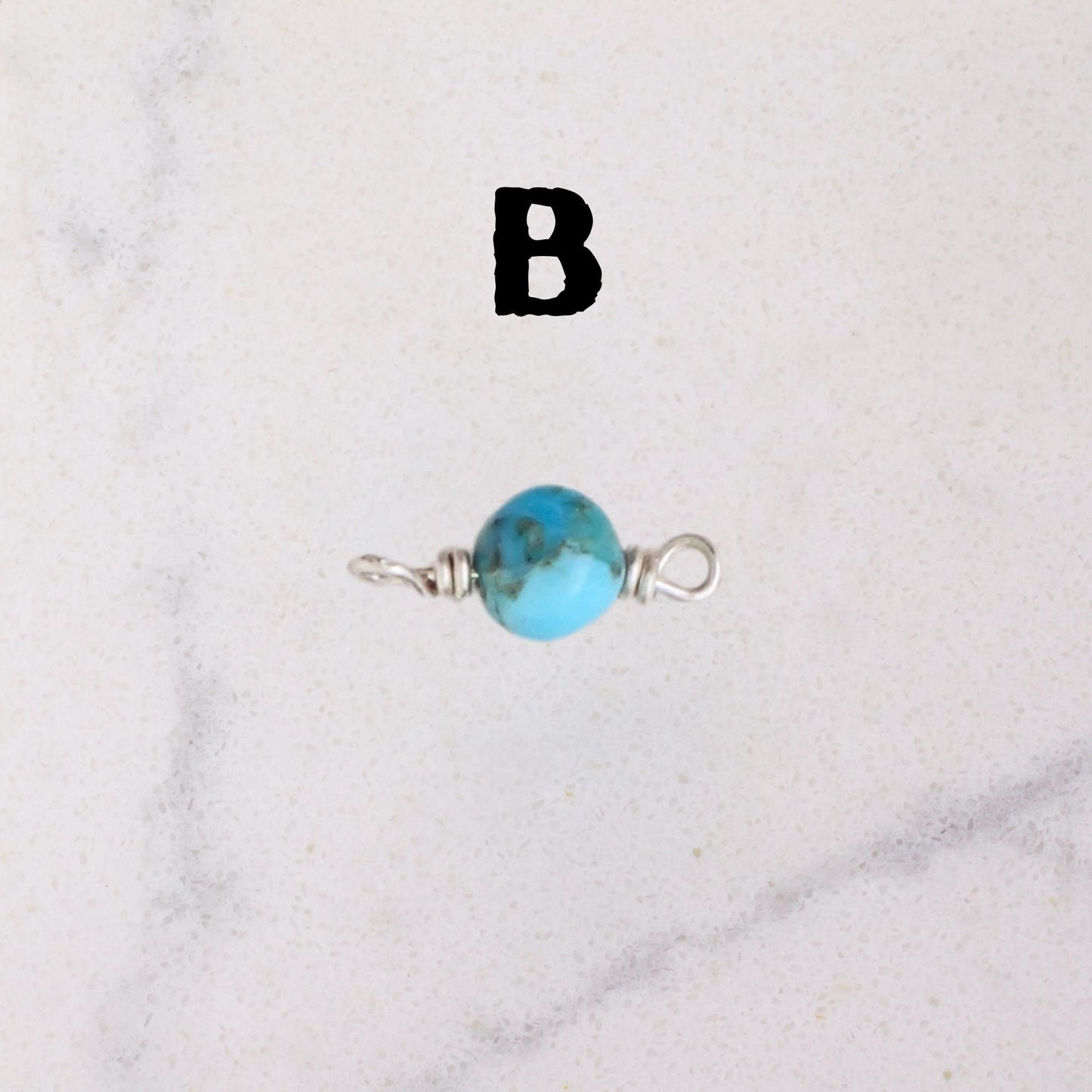 Kingman Mine Turquoise - Permanent Jewelry Connector Charms