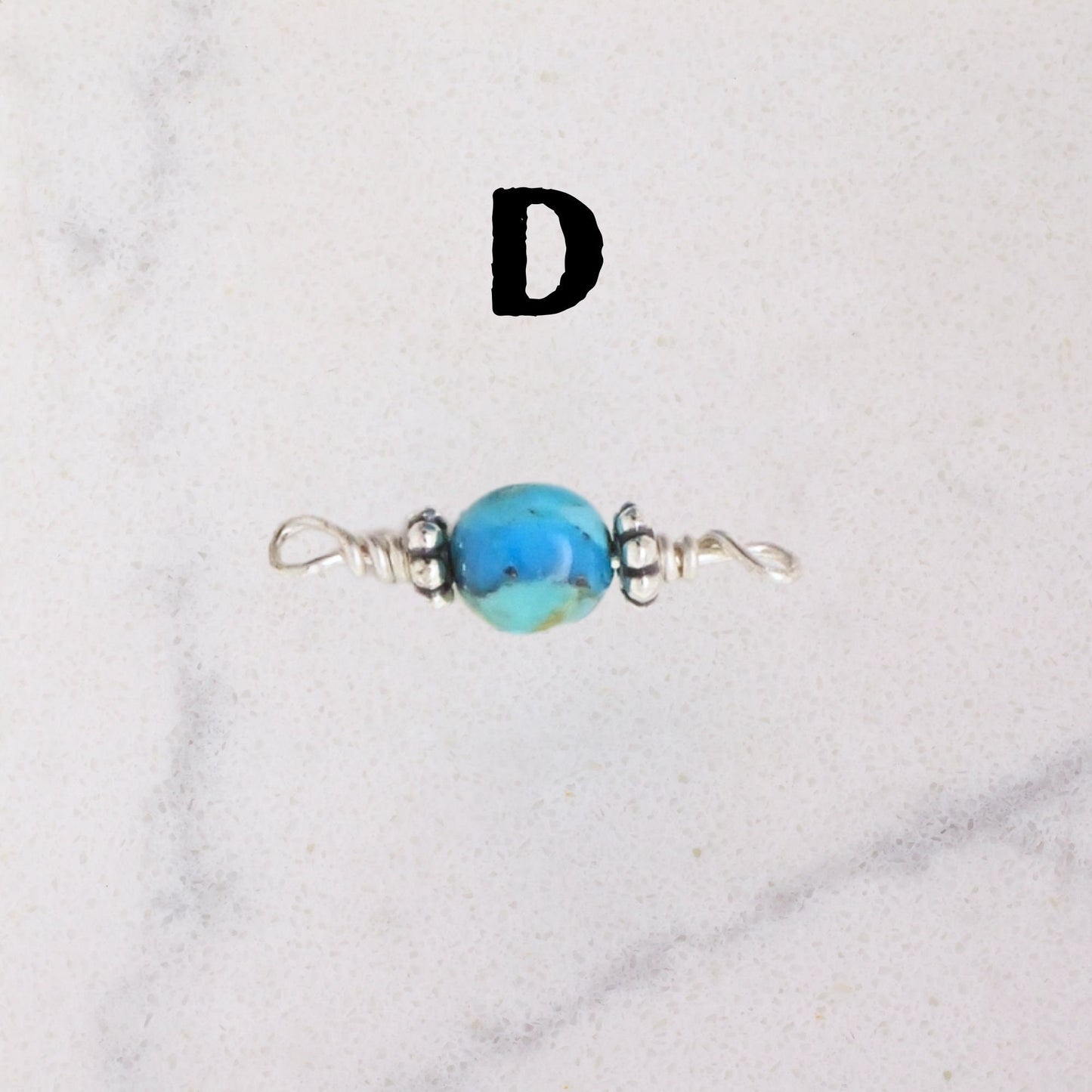 Kingman Mine Turquoise - Permanent Jewelry Connector Charms