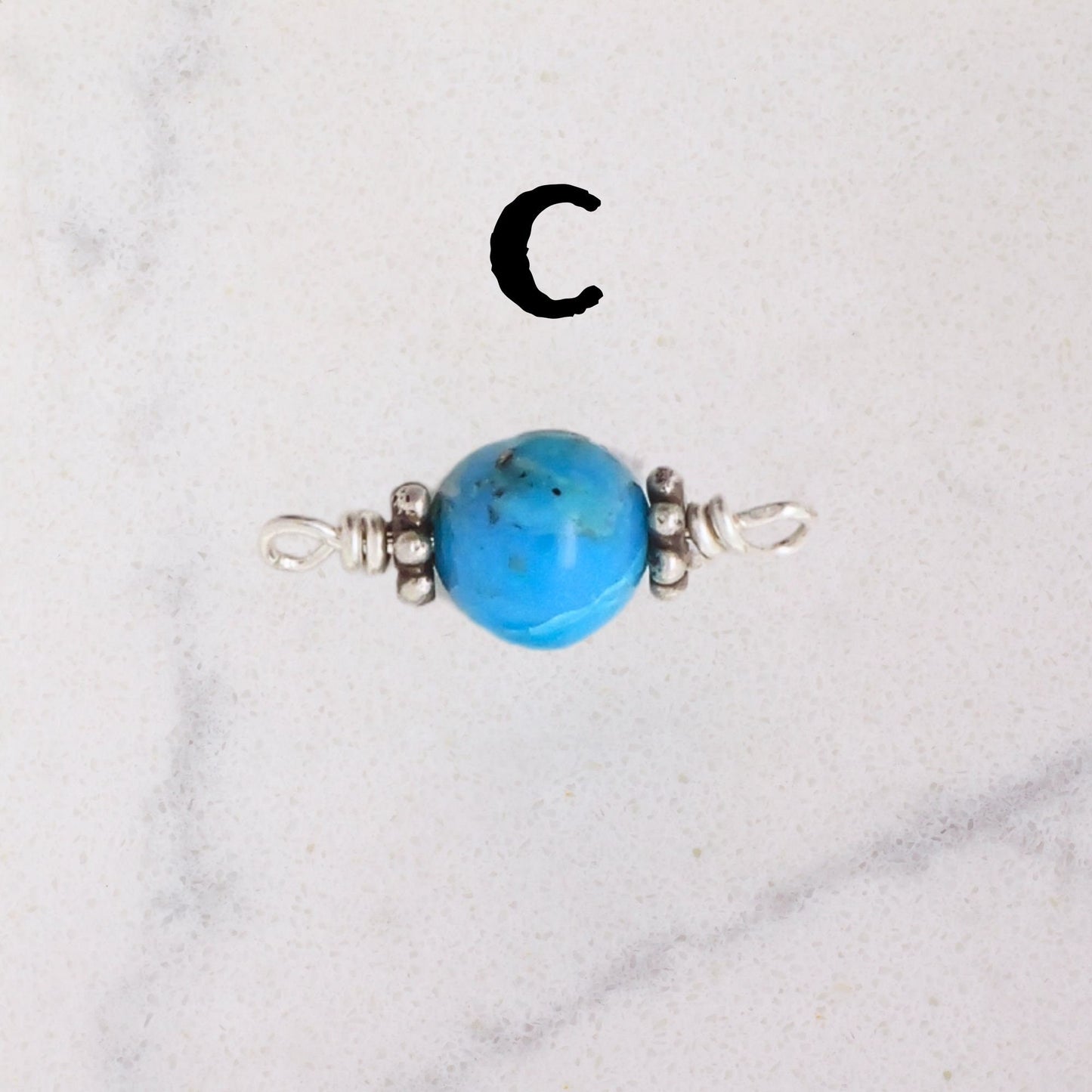 Kingman Mine Turquoise - Permanent Jewelry Connector Charms