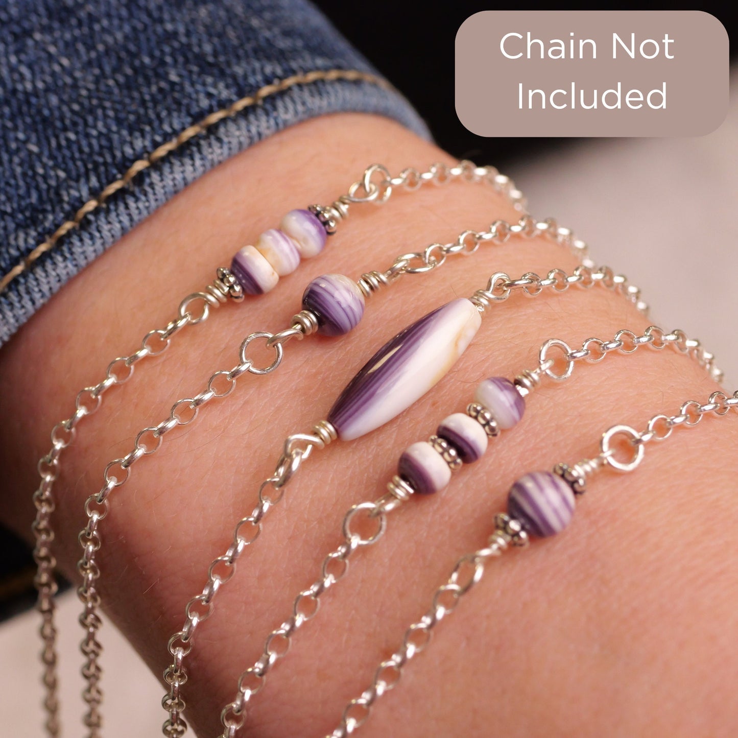 Wampum Shell RARE Permanent Jewelry Connector Charms