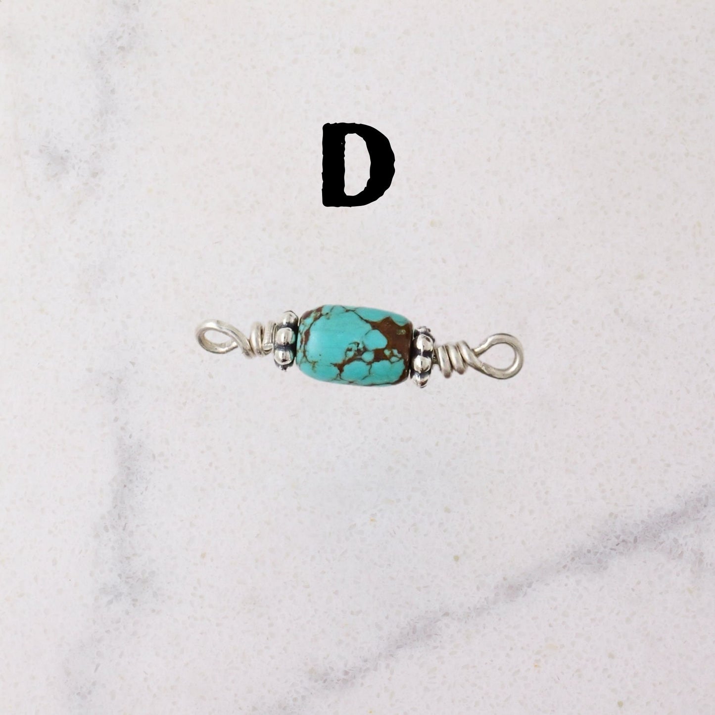 RARE Number 8 Mine Turquoise Connector