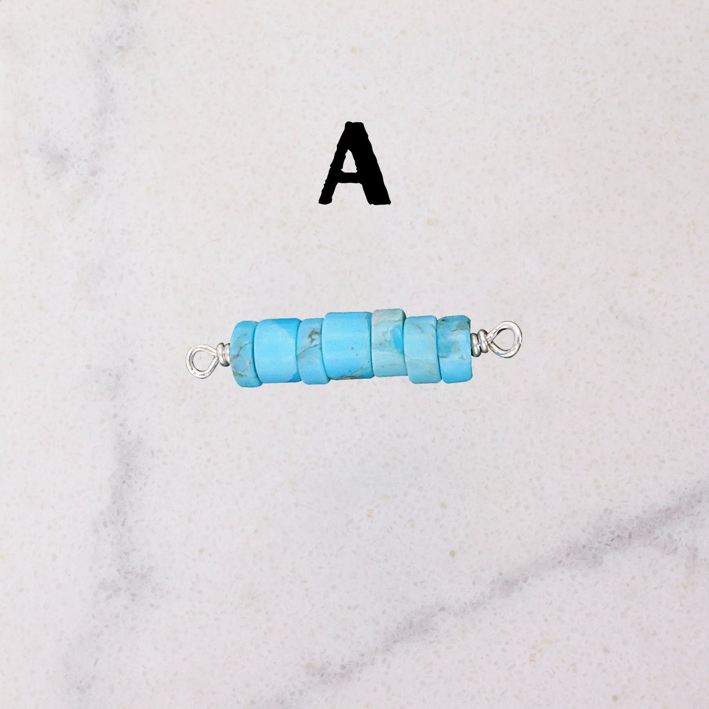 Kingman Turquoise Permanent Jewelry Connector Charms