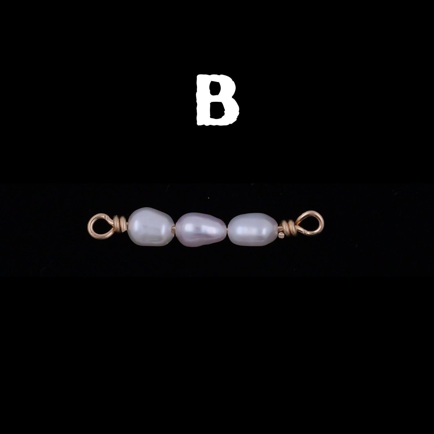 Permanent Jewelry Connector Genuine Freshwater Pearl Charms