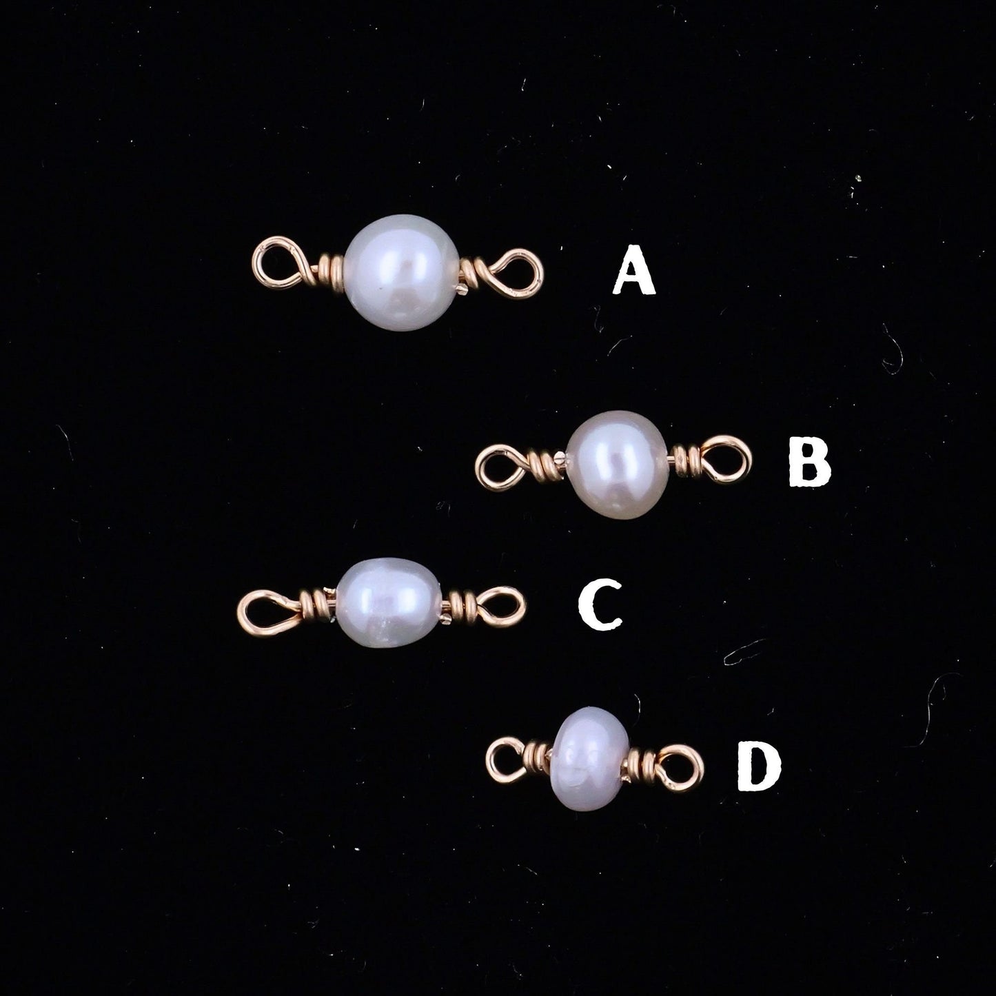 Fresh Water Pearl Permanent Jewelry Connector Charm