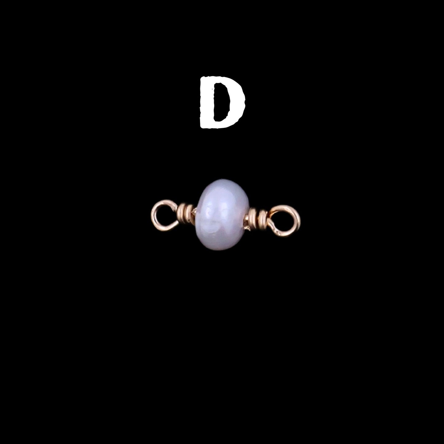 Fresh Water Pearl Permanent Jewelry Connector Charm