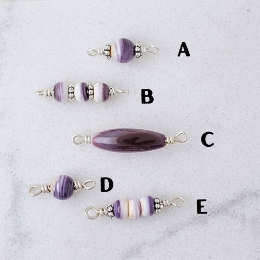 Wampum Shell RARE Permanent Jewelry Connector Charms