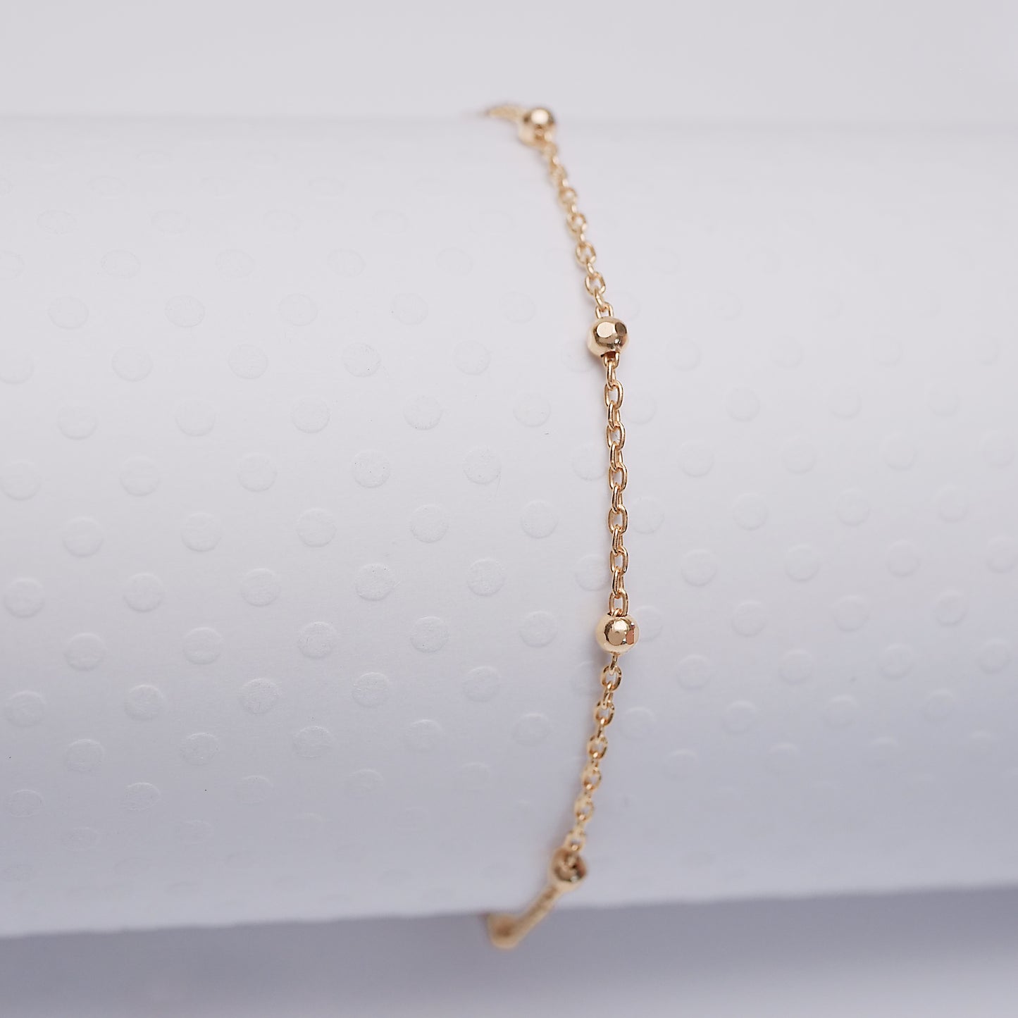 Cable Satellite - Gold Vermeil Anklet - ANK14 GV
