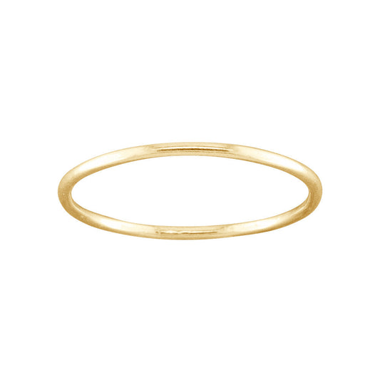 14K Solid Gold Thin Toe Ring - 14K TR00