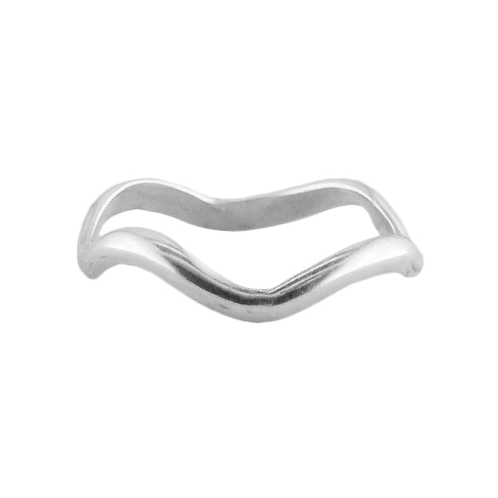 Wavy - Sterling Silver Big Toe Ring - TR27-XL SS