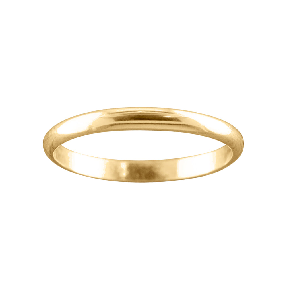 2mm Gold Filled Flat Ring