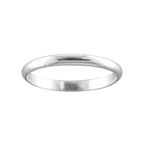 2mm Sterling Silver Flat Ring